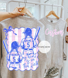 Striped Front and Back Custom Baseball - WS