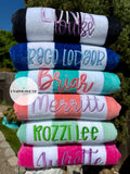 Custom Embroidered Beach Towels - WS