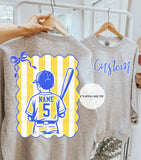 Striped Front and Back Custom Baseball - WS