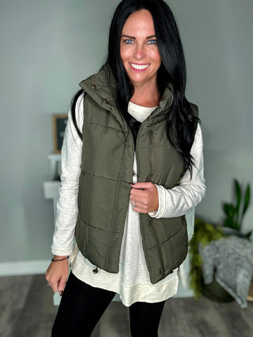 Olive Green Vest