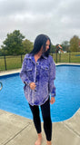 Small Royal Blue Shacket