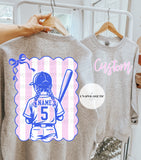 Striped Front and Back Custom Baseball - WS