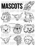 Tie Dye Mascot Doodles - WS