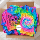 Tie Dye Mascot Doodles - WS