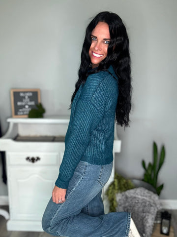 Teal Sweater