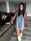 Wine Lace Top