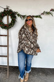 BLAKELEY Camo & Cheetah Puffer Coat
