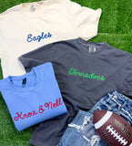 Custom Chain-stitched Short Sleeve Tees