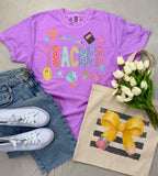 Teacher Bow Pencil Tote