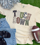 Touchdown Pattern Football Customizable Sweatshirt or Tee