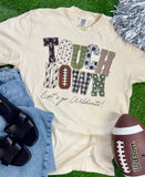 Touchdown Pattern Football Customizable Sweatshirt or Tee