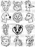 Tie Dye Mascot Doodles - WS