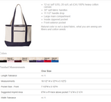 Embroidered Teacher Tote Bag - WS