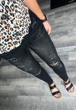 Black Distressed Jeans