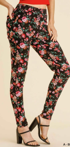 Floral Stretchy Pants